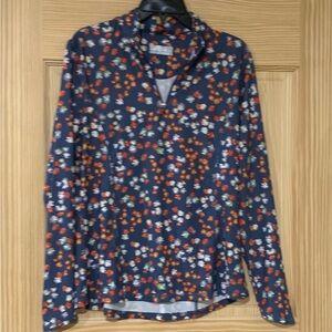 Callaway Navy Floral Polo